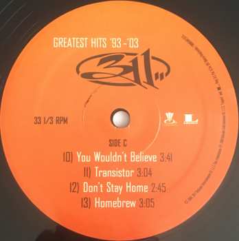 2LP 311: Greatest Hits '93 - '03