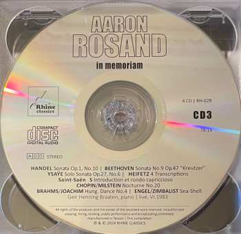 4CD/Box Set Aaron Rosand: In Memoriam