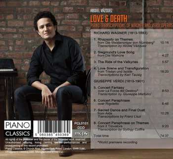 CD Abdiel Vazquez: Love & Death: Piano Transcriptions Of Wagner And Verdi Operas