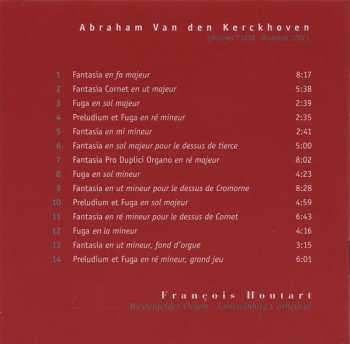 CD Abraham van den Kerckhoven: Organ Works