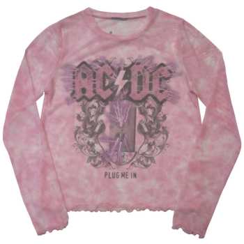 Merch AC/DC: Frauen Long Sleeve T-Shirt Plug Me In