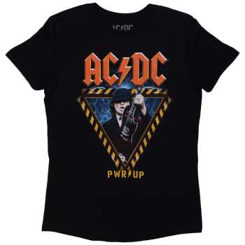 Merch AC/DC: Frauen T-Shirt Angus Triangle Prw-up Eu Tour '24