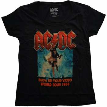 Merch AC/DC: Frauen T-Shirt Blow Up Your Video 