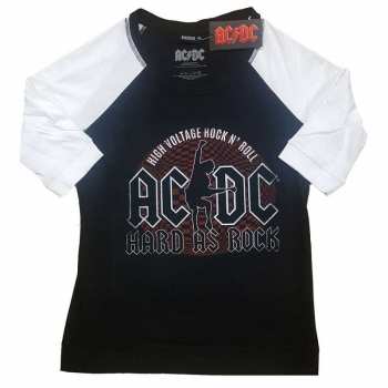 Merch AC/DC: Frauen T-Shirt Hard As Rock 