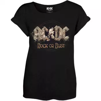 Frauen T-Shirt Rock Or Bust 