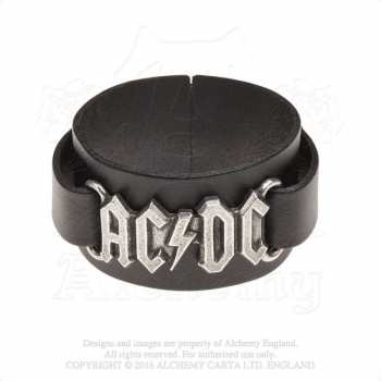 Merch AC/DC: Lederarmband Logo Ac/dc