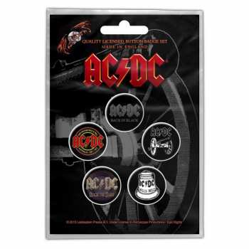 Merch AC/DC: Button-Set For Those About To Rock 