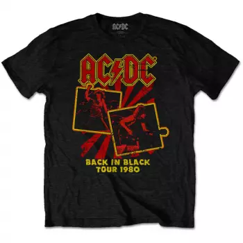 T-Shirt Back In Black Tour 1980 