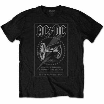 Merch AC/DC: T-Shirt Ftatr 40th Monochrome 