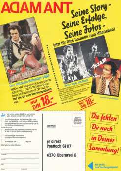 LP Adam Ant: Friend Or Foe