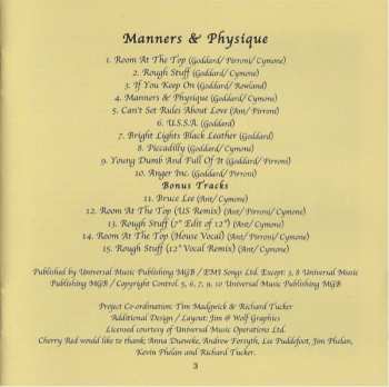 CD Adam Ant: Manners & Physique