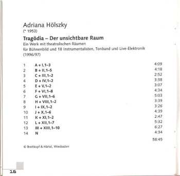 SACD Adriana Hölszky: Tragödia (Der Unsichtbare Raum)