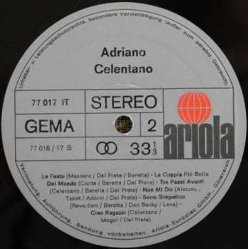 LP Adriano Celentano: Adriano Celentano