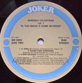 LP Adriano Celentano: Vol. 1 - Il Tuo Bacio È Come Un Rock 