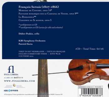 CD Didier Poskin: Cello Concertos Nr.1 & 2; Fantaisie Burlesque - La Romanesca