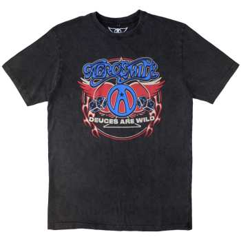 Merch Aerosmith: Stone Wash T-Shirt Rainbow Spade