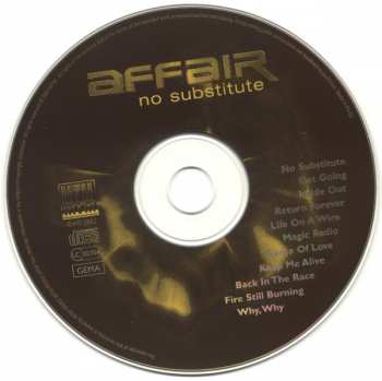 CD Affair: No Substitute