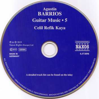 CD Agustín Barrios Mangoré: Guitar Music • 5