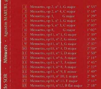 CD Agustín Maruri: Fernando Sor: Minuets