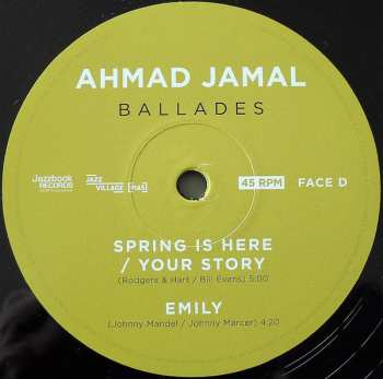 2LP Ahmad Jamal: Ballades