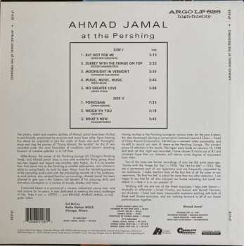 LP Ahmad Jamal Trio: Ahmad Jamal At The Pershing