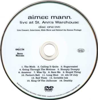 CD/DVD Aimee Mann: Live At St. Ann's Warehouse