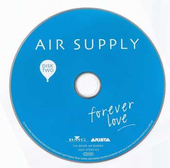 2CD Air Supply: Forever Love: 36 Greatest Hits (1980-2001)