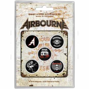 Merch Airbourne: Button-Set Boneshaker 