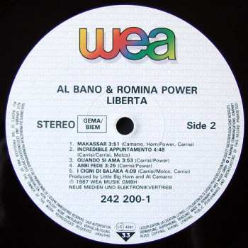 LP Al Bano & Romina Power: Libertà!