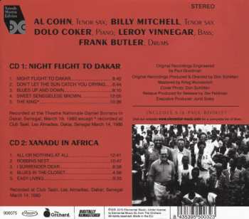 2CD Al Cohn: Night Flight To Dakar + Xanadu In Africa