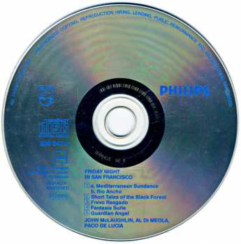 CD Paco De Lucía: Friday Night In San Francisco - Live - 