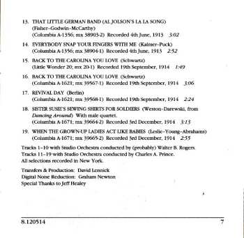 CD Al Jolson: Vol. 1: 1911-14