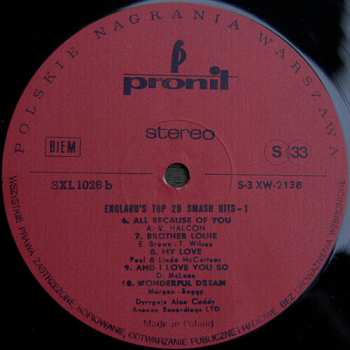 LP Alan Caddy: England's Top 20 Smash Hits - 1