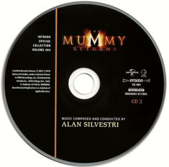 2CD Alan Silvestri: The Mummy Returns (Original Motion Picture Soundtrack)