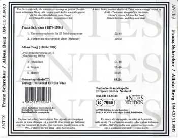 CD Alban Berg: Drei Orchesterstücke, Op. 6 / Kammersymphonie /Vorspiel Zu Einer Grossen Oper