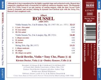 CD Albert Roussel: Violin Sonatas Nos. 1 And 2 • String Trio