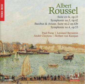 Album Herbert von Karajan:  Suite En Fa, Op. 33; Bacchus & Ariane Suite No. 2 Op. 43b; Symphonie No. 3, Op. 42;  No. 4 Op. 53