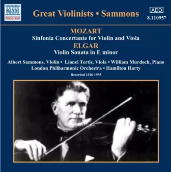 Sinfonia Concertante For Violin And Viola / Violin Sonata In E Minor