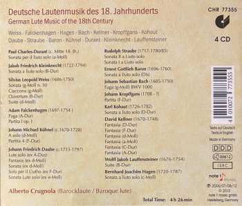 4CD Alberto Crugnola: German Lute Music Of The 18th Century