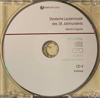 4CD Alberto Crugnola: German Lute Music Of The 18th Century
