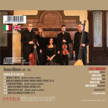 CD Tomaso Albinoni: Lontan De Te Mia Vita