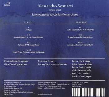 2CD Alessandro Scarlatti: Lamentazioni Per La Settimana Santa