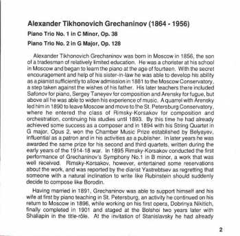 CD Juraj Alexander: Piano Trios (No. 1, Op. 38 • No. 2, Op. 138)