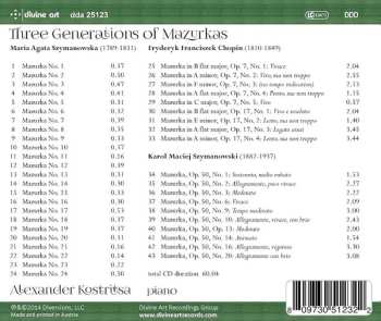 CD Alexander Kostritsa: Three Generations of Mazurkas