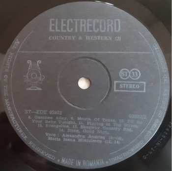 LP Alexandru Andrieș: Country & Western Greatest Hits (III)