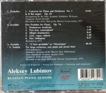 CD Alexei Lubimov: Russian Piano School
