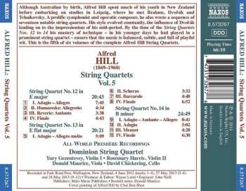 CD Alfred Hill: String Quartets - Volume Five