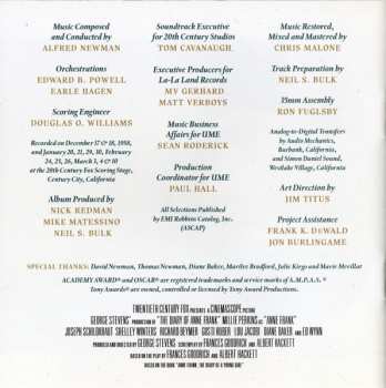 2CD Alfred Newman: The Diary Of Anne Frank (Music From The Original Soundtrack) DLX | LTD