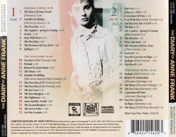 2CD Alfred Newman: The Diary Of Anne Frank (Music From The Original Soundtrack) DLX | LTD