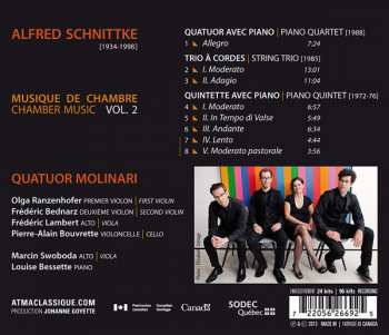 CD Alfred Schnittke: Quatuor Et Quintette Avec Piano, Trio à Cordes